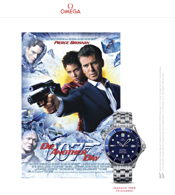 Omega ur - Seamaster 300 m. - James Bond "Die Another Day"