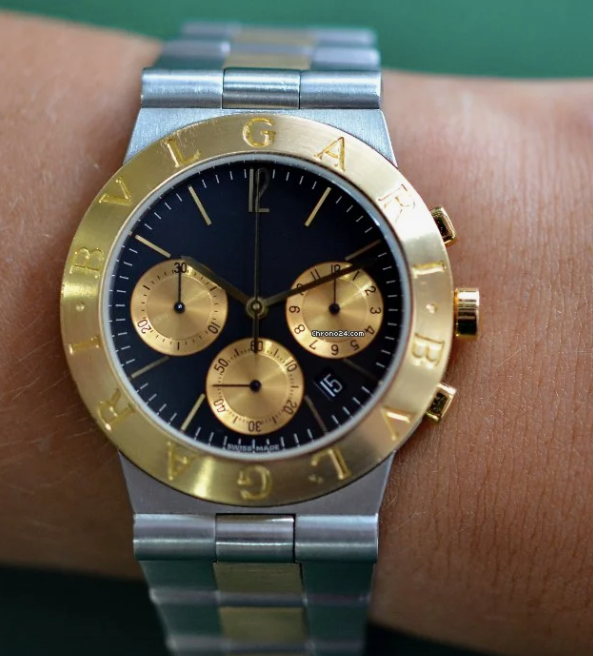 BVLGARI  Diagono CH 35 SG - 18 K Guld