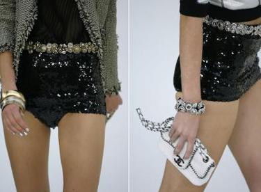 Chanel Hotpants - Pailleter - Nye!