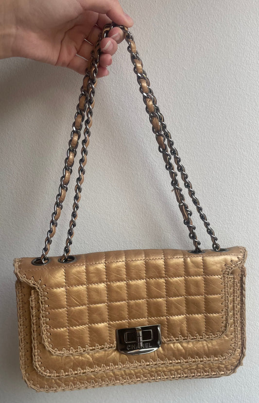 Chanel - Guld skuldertaske