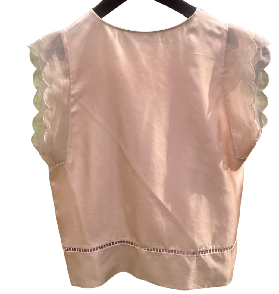 Top - 100% silke - Stella McCartney - nude - Vintage