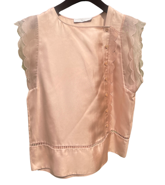 Top - 100% silke - Stella McCartney - nude - Vintage