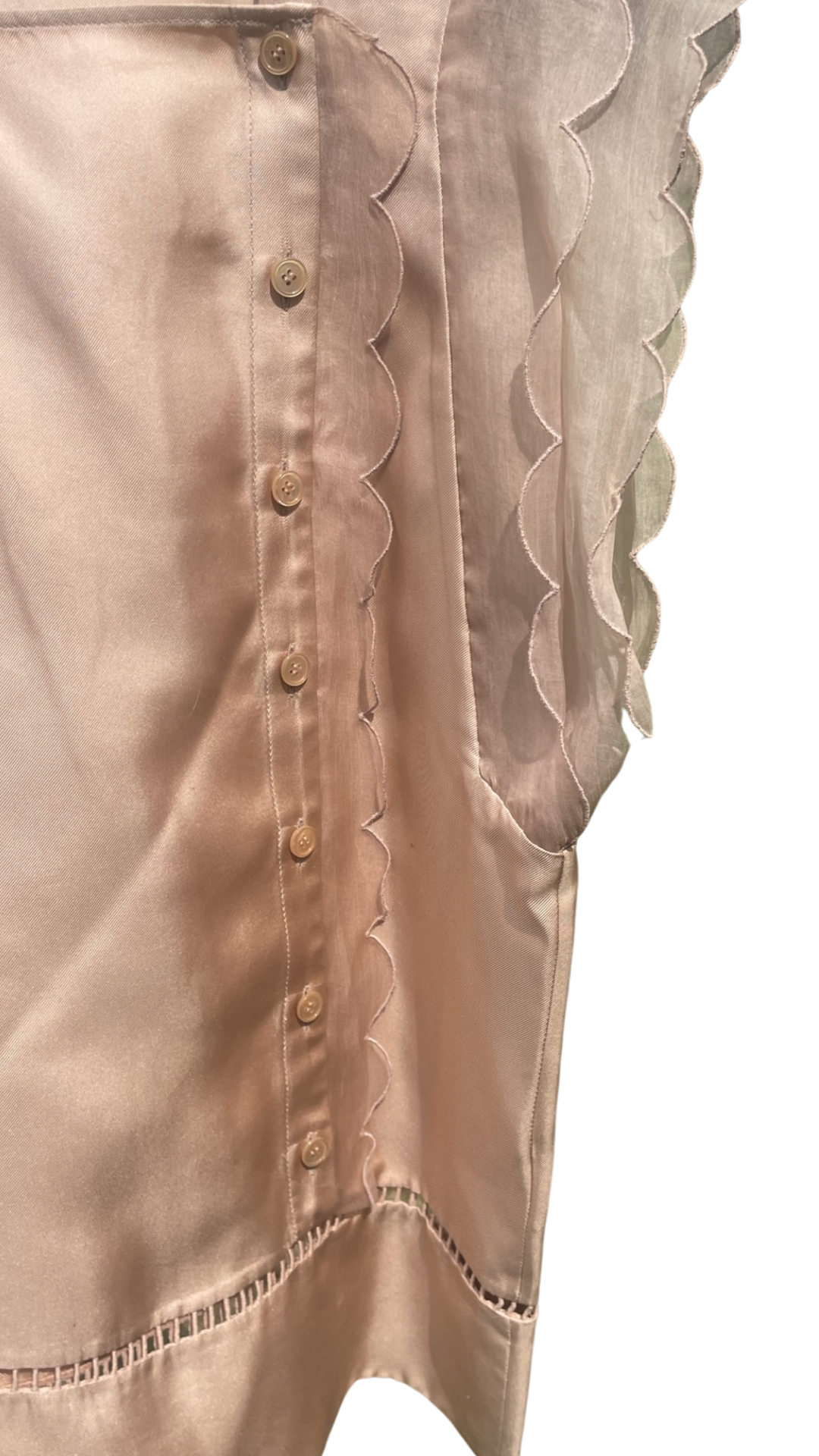 Top - 100% silke - Stella McCartney - nude - Vintage