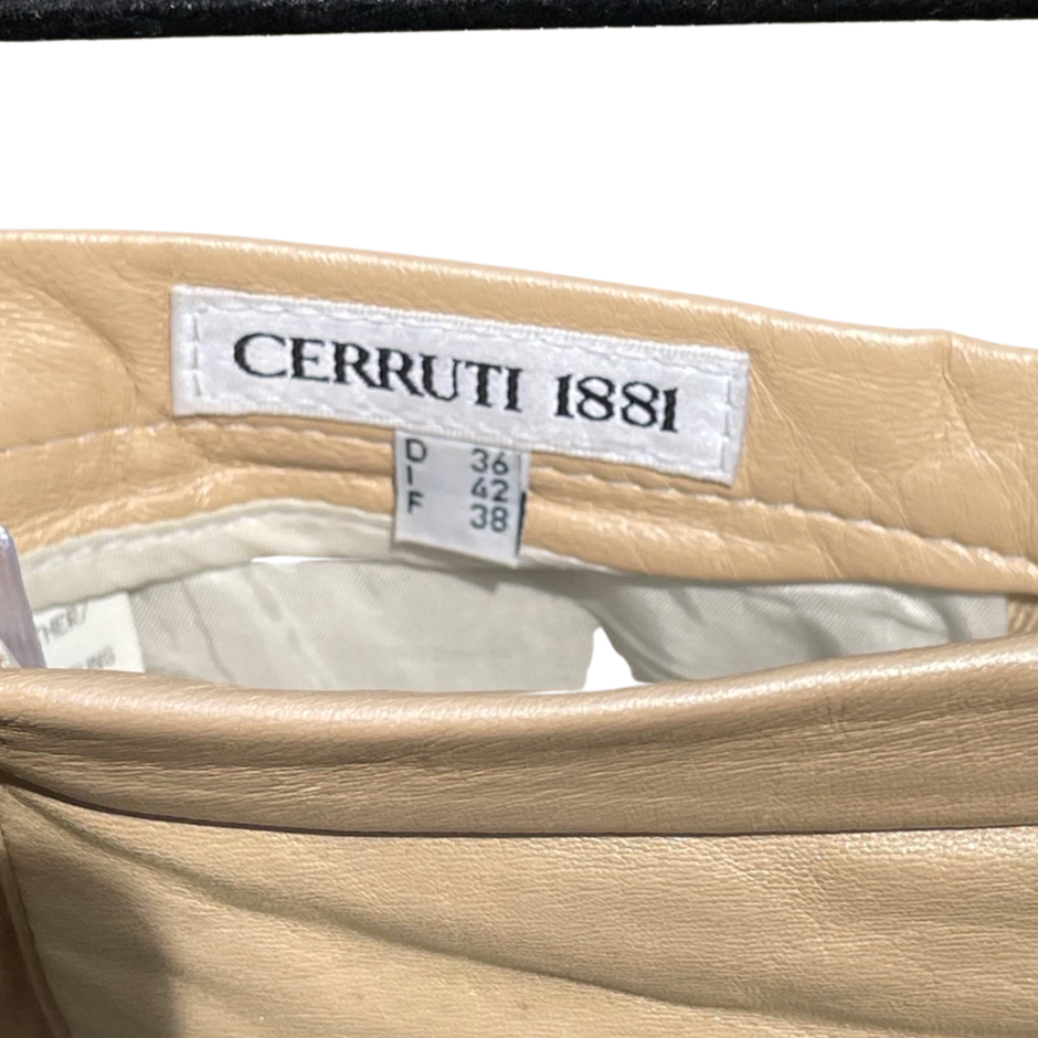 Cerruti 1881 Skindnederdel - Shimmery Sand - Vintage