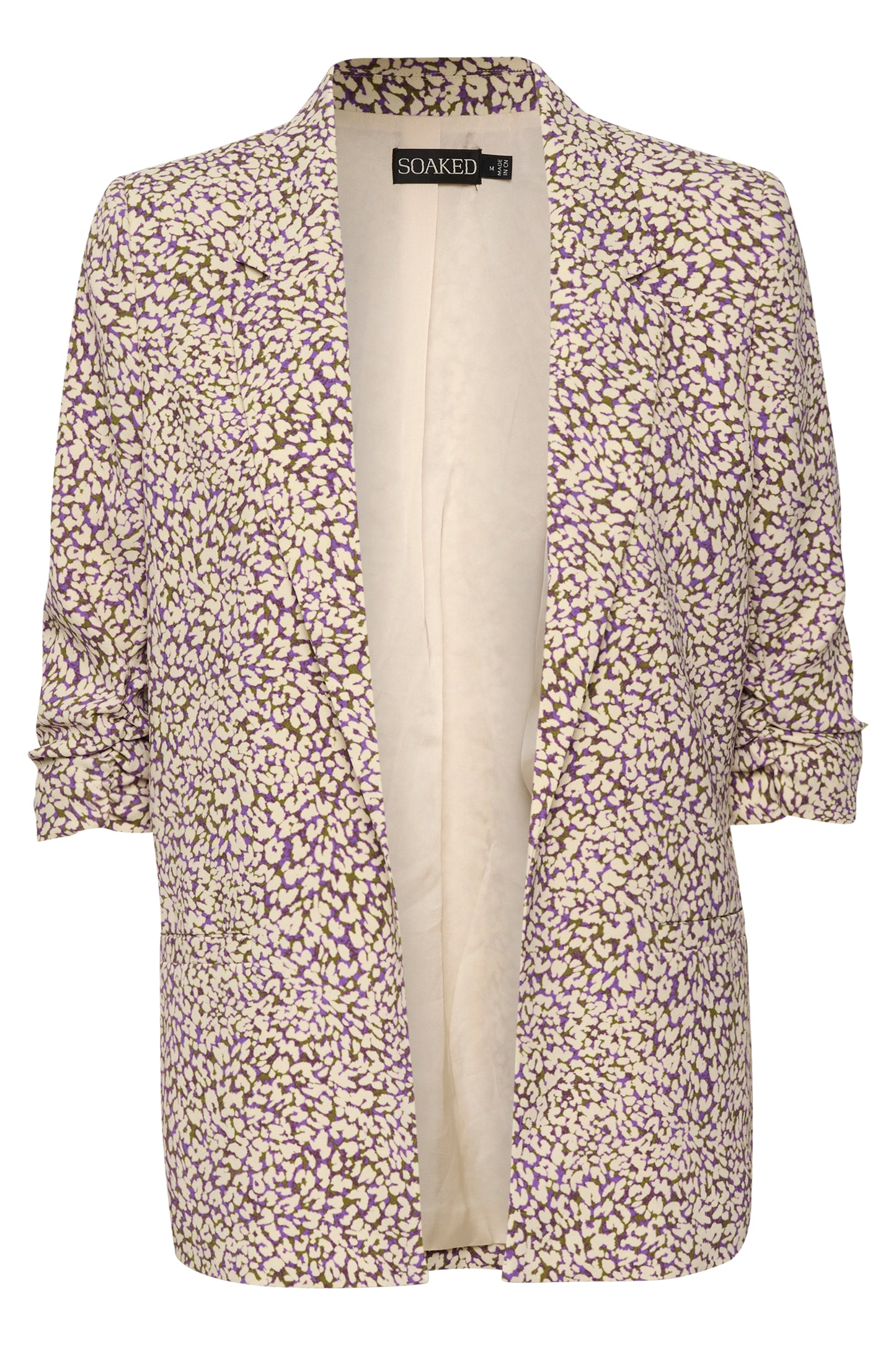 Blazer - Shirley - Soaked in Luxury - Purple animal print