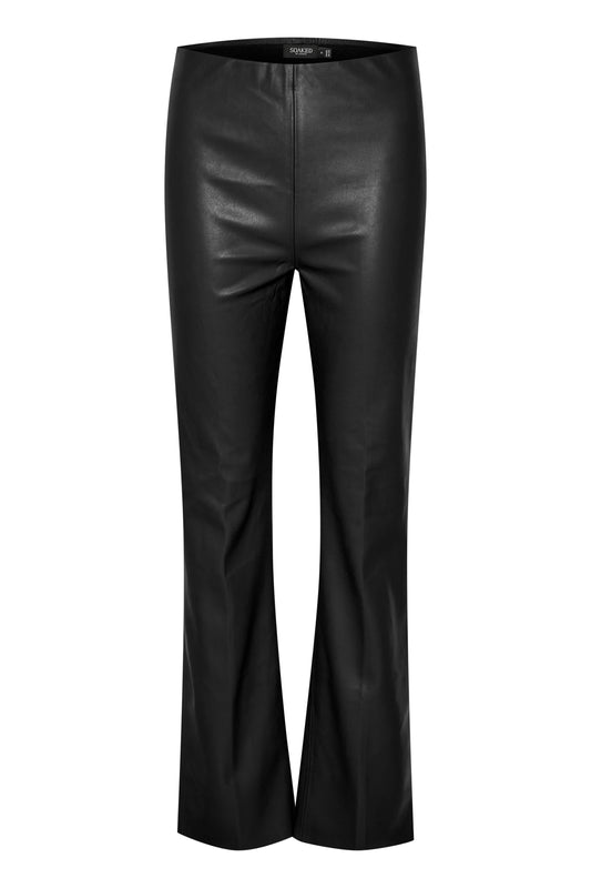 Kaylee straight bukser - Vegan leather - Soaked in Luxury