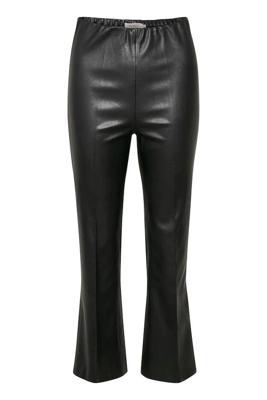 Kaylee Kickflare bukser - Vegan leather - Soaked in Luxury