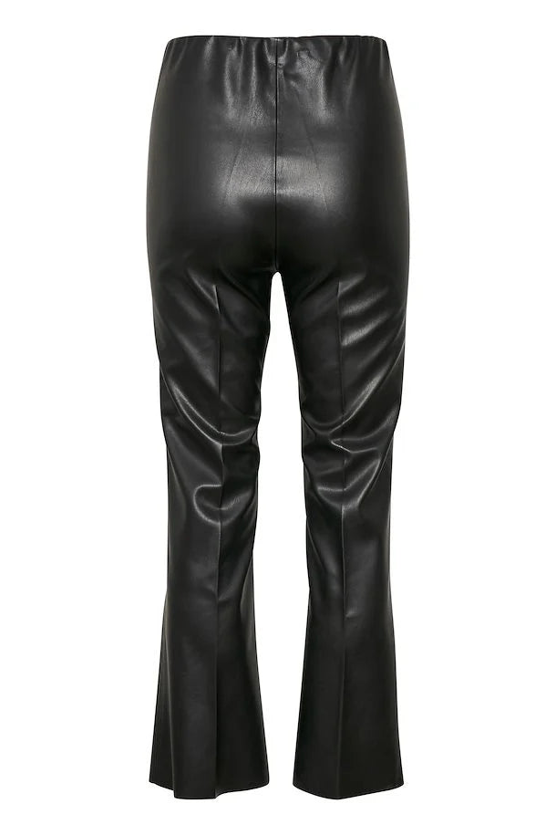 Kaylee Kickflare bukser - Vegan leather - Soaked in Luxury