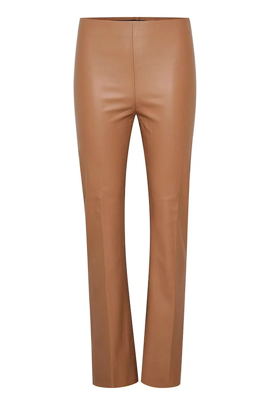 Kaylee straight bukser - Vegan leather - Soaked in Luxury