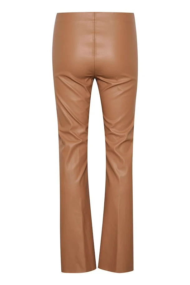 Kaylee straight bukser - Vegan leather - Soaked in Luxury